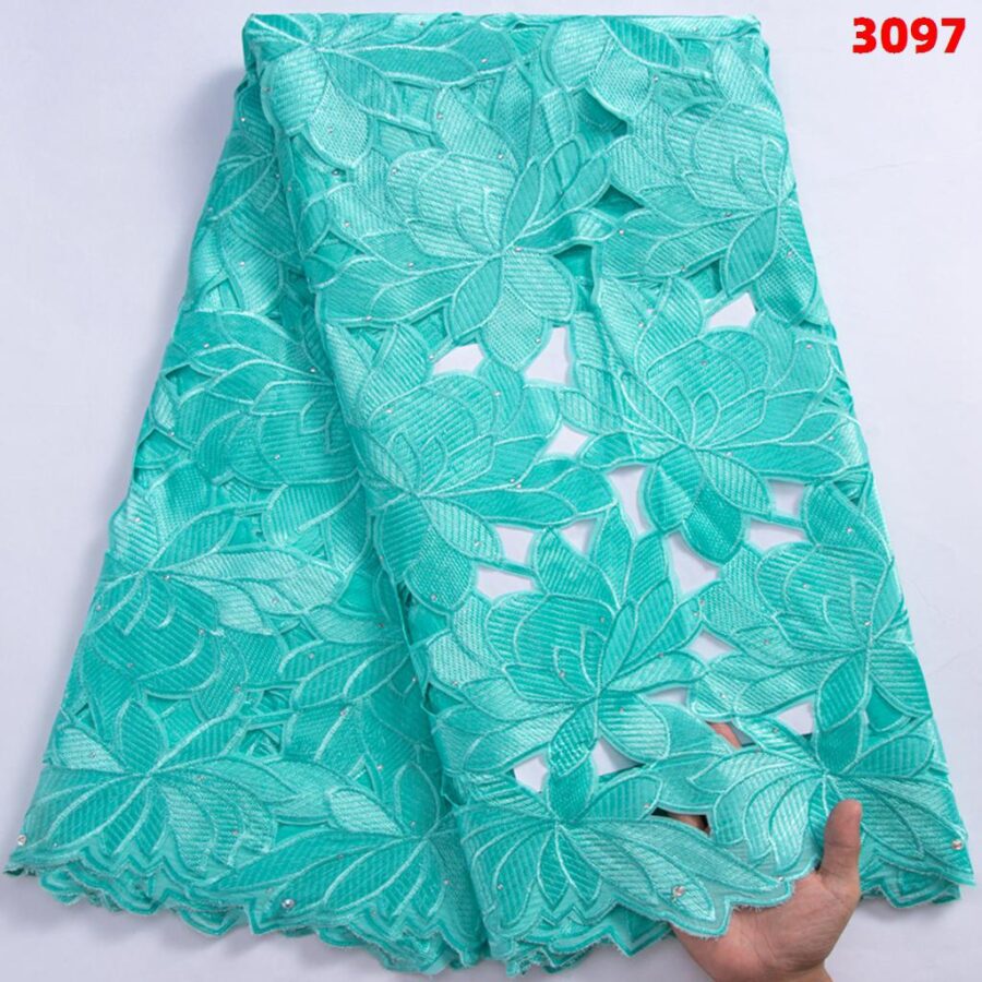 100% Cotton Lace Fabric - Image 12