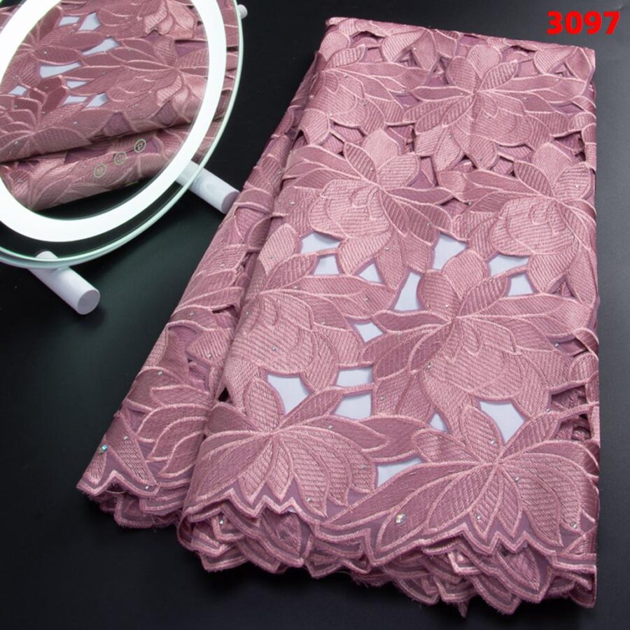100% Cotton Lace Fabric - Image 3