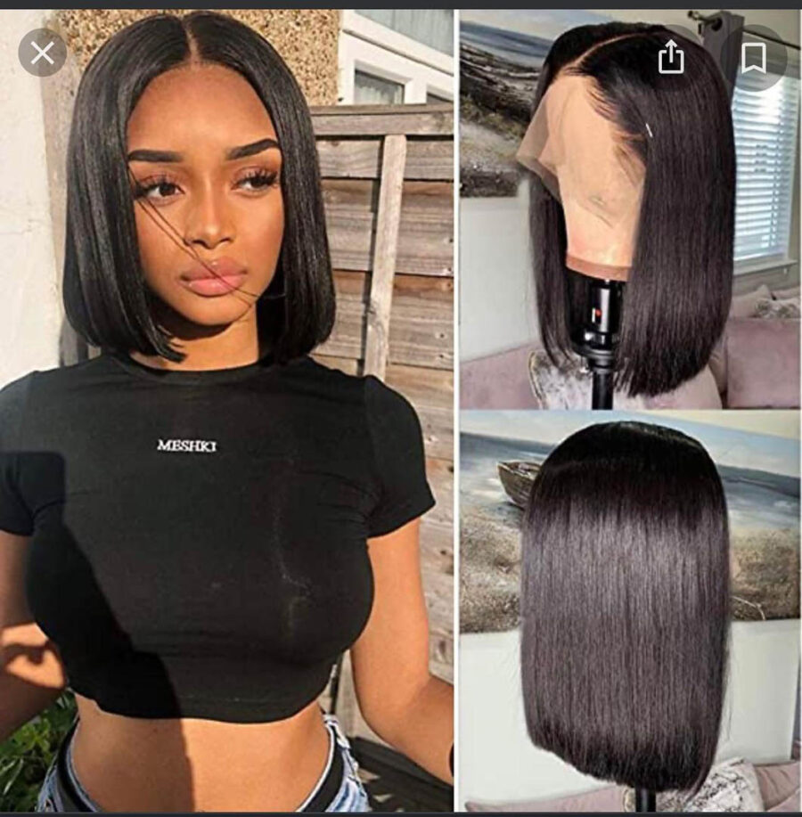 Women's Straight short Bob Human Hair - Image 2