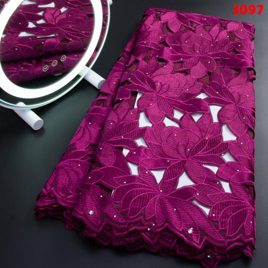 100% Cotton Lace Fabric - Image 2