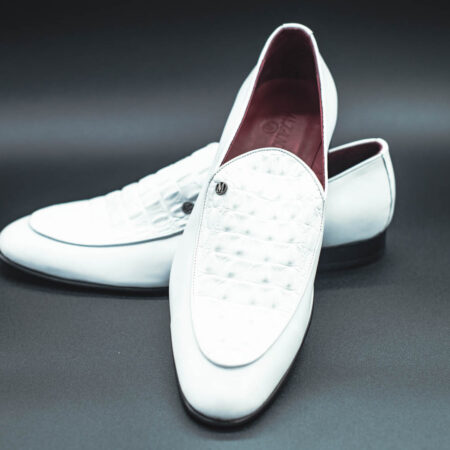 Men's Loafers  Dress ShoesOn  with Croc Skin Detail Texture