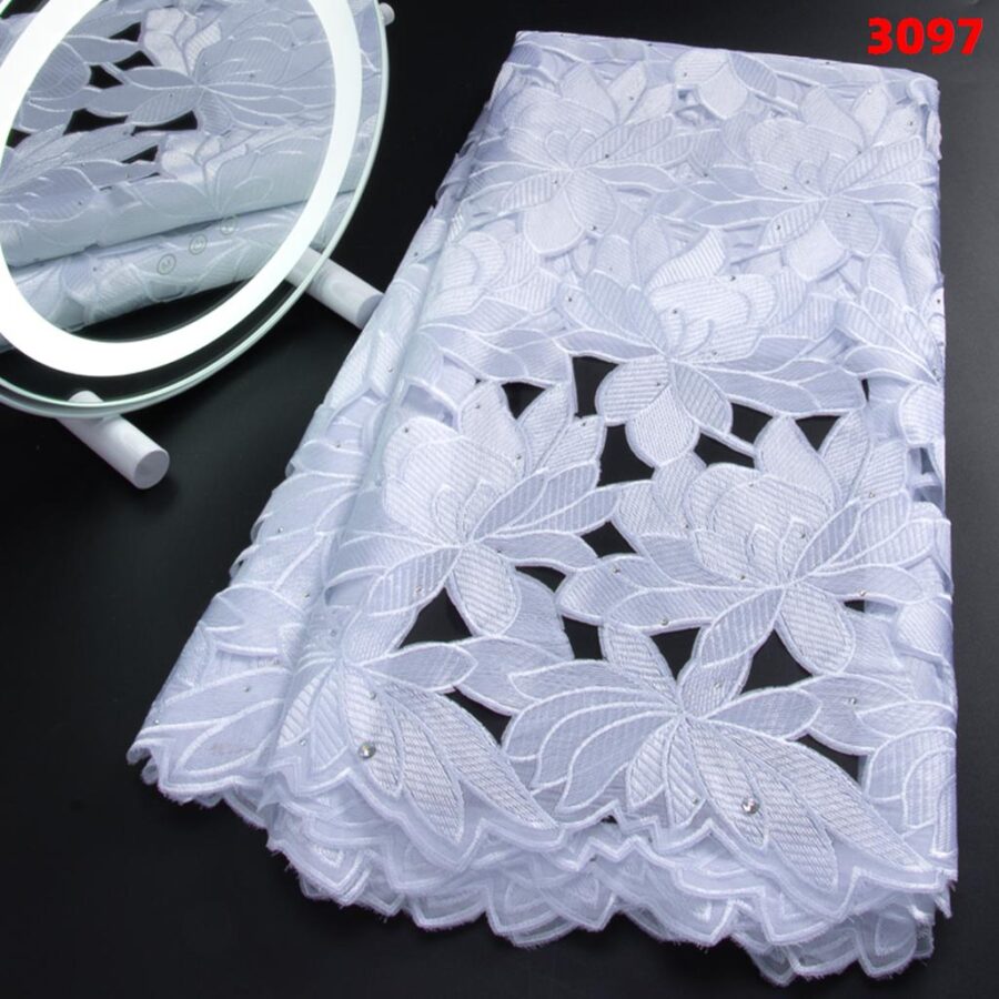 100% Cotton Lace Fabric - Image 4